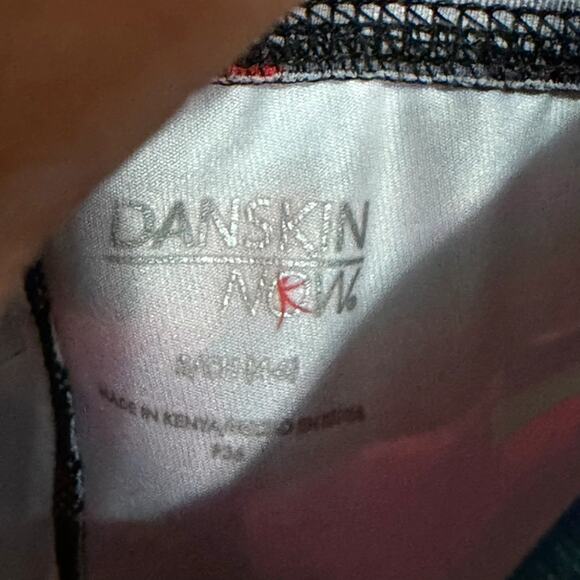 Danskin Now Women’s M Leggings Multicolor Abstract Print Mid Rise - Picture 3 of 3